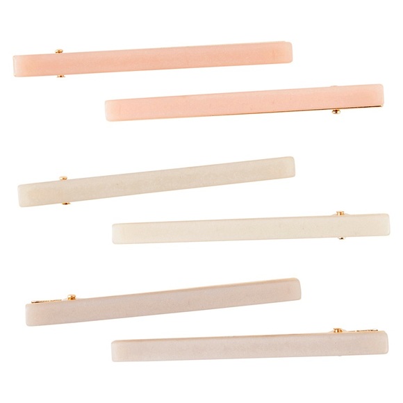 NWT Zaxie Mixed Lucite Bar Clips (6) - Picture 2 of 13